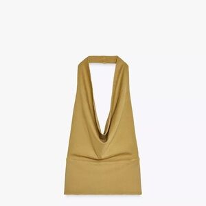 Zara Tan Halter Top